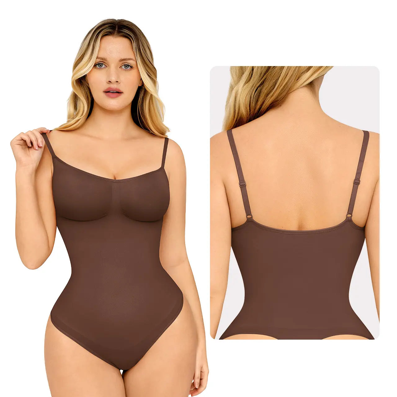 Feelingirl Seamless Covered Bust Jumpsuit Thong Bodysuit Fit Comfort Slimming Womenswear 1 Breathable Hip Tops Soft Deals for You Days Body Hugging Bodysuit Shapewear Summervibes