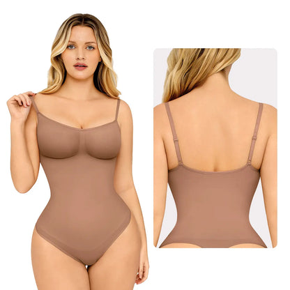 Feelingirl Seamless Covered Bust Jumpsuit Thong Bodysuit Fit Comfort Slimming Womenswear 1 Breathable Hip Tops Soft Deals for You Days Body Hugging Bodysuit Shapewear Summervibes