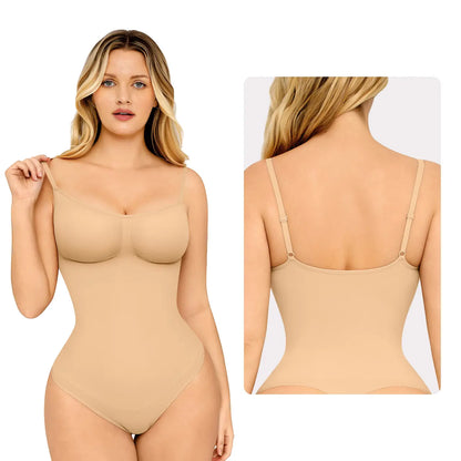 Feelingirl Seamless Covered Bust Jumpsuit Thong Bodysuit Fit Comfort Slimming Womenswear 1 Breathable Hip Tops Soft Deals for You Days Body Hugging Bodysuit Shapewear Summervibes