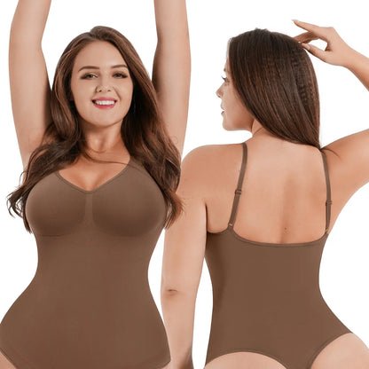 Feelingirl Seamless Covered Bust Jumpsuit Thong Bodysuit Fit Comfort Slimming Womenswear 1 Breathable Hip Tops Soft Deals for You Days Body Hugging Bodysuit Shapewear Summervibes