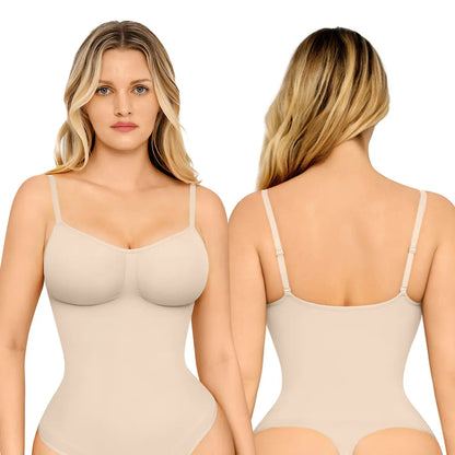 Feelingirl Seamless Covered Bust Jumpsuit Thong Bodysuit Fit Comfort Slimming Womenswear 1 Breathable Hip Tops Soft Deals for You Days Body Hugging Bodysuit Shapewear Summervibes