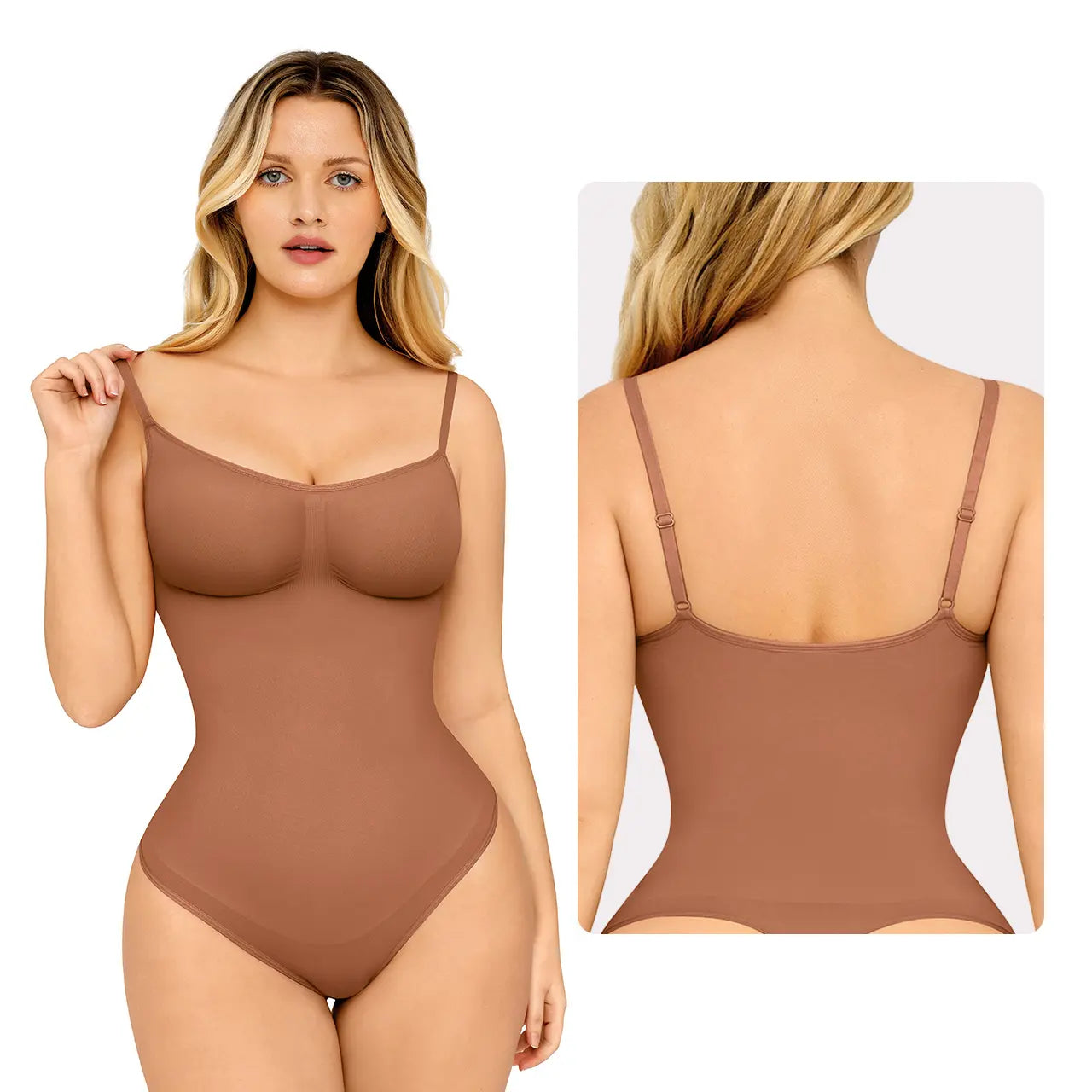 Feelingirl Seamless Covered Bust Jumpsuit Thong Bodysuit Fit Comfort Slimming Womenswear 1 Breathable Hip Tops Soft Deals for You Days Body Hugging Bodysuit Shapewear Summervibes
