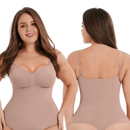Feelingirl Seamless Covered Bust Jumpsuit Thong Bodysuit Fit Comfort Slimming Womenswear 1 Breathable Hip Tops Soft Deals for You Days Body Hugging Bodysuit Shapewear Summervibes
