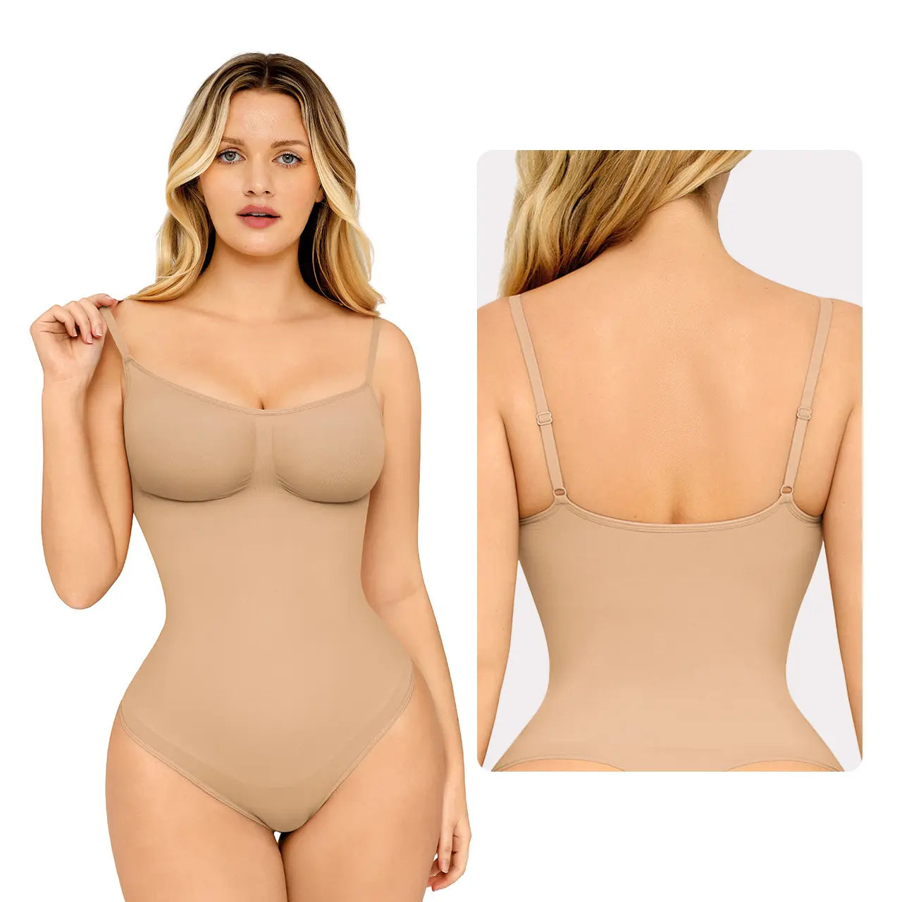 Feelingirl Seamless Covered Bust Jumpsuit Thong Bodysuit Fit Comfort Slimming Womenswear 1 Breathable Hip Tops Soft Deals for You Days Body Hugging Bodysuit Shapewear Summervibes