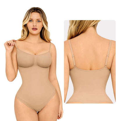 Feelingirl Seamless Covered Bust Jumpsuit Thong Bodysuit Fit Comfort Slimming Womenswear 1 Breathable Hip Tops Soft Deals for You Days Body Hugging Bodysuit Shapewear Summervibes