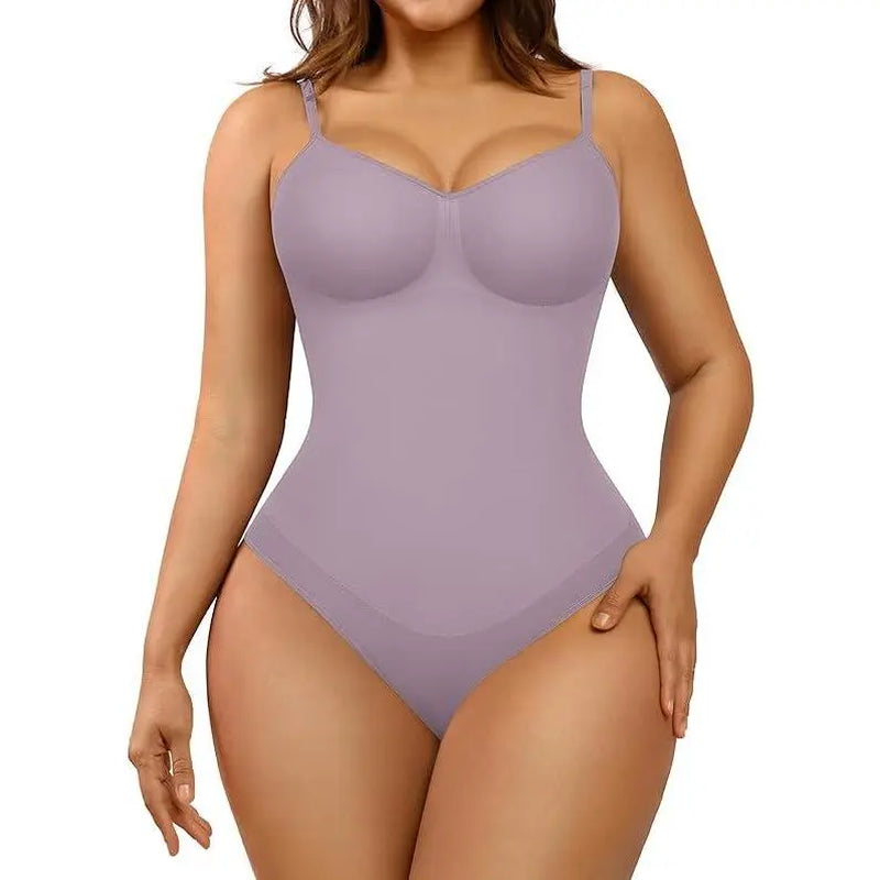 Feelingirl Seamless Covered Bust Jumpsuit Thong Bodysuit Fit Comfort Slimming Womenswear 1 Breathable Hip Tops Soft Deals for You Days Body Hugging Bodysuit Shapewear Summervibes
