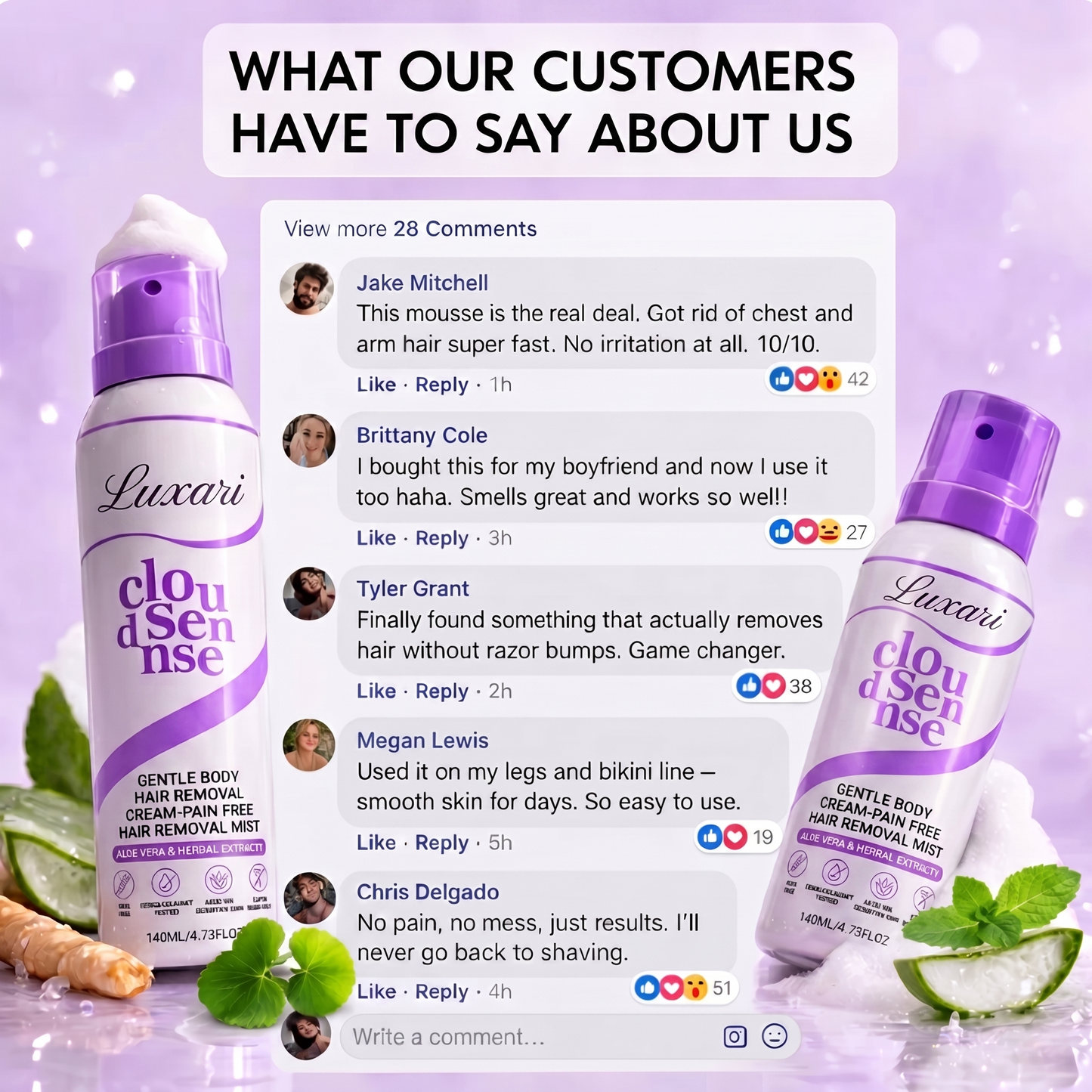 Luxari ™ Hair Removal Spray -painless &amp; Easy Use